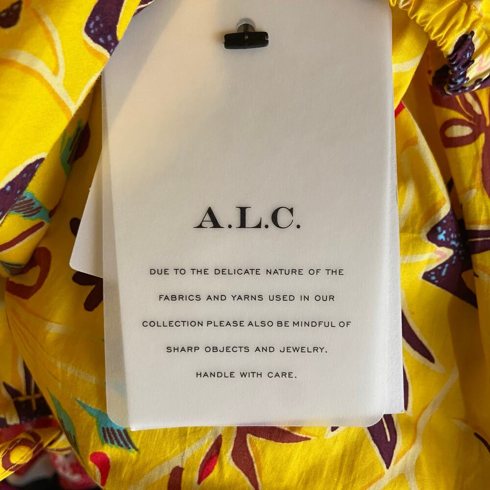 ALC Arit‎ Floral  Midi Dress Size 6 NWT-Fits like an 8 - Picture 6 of 8